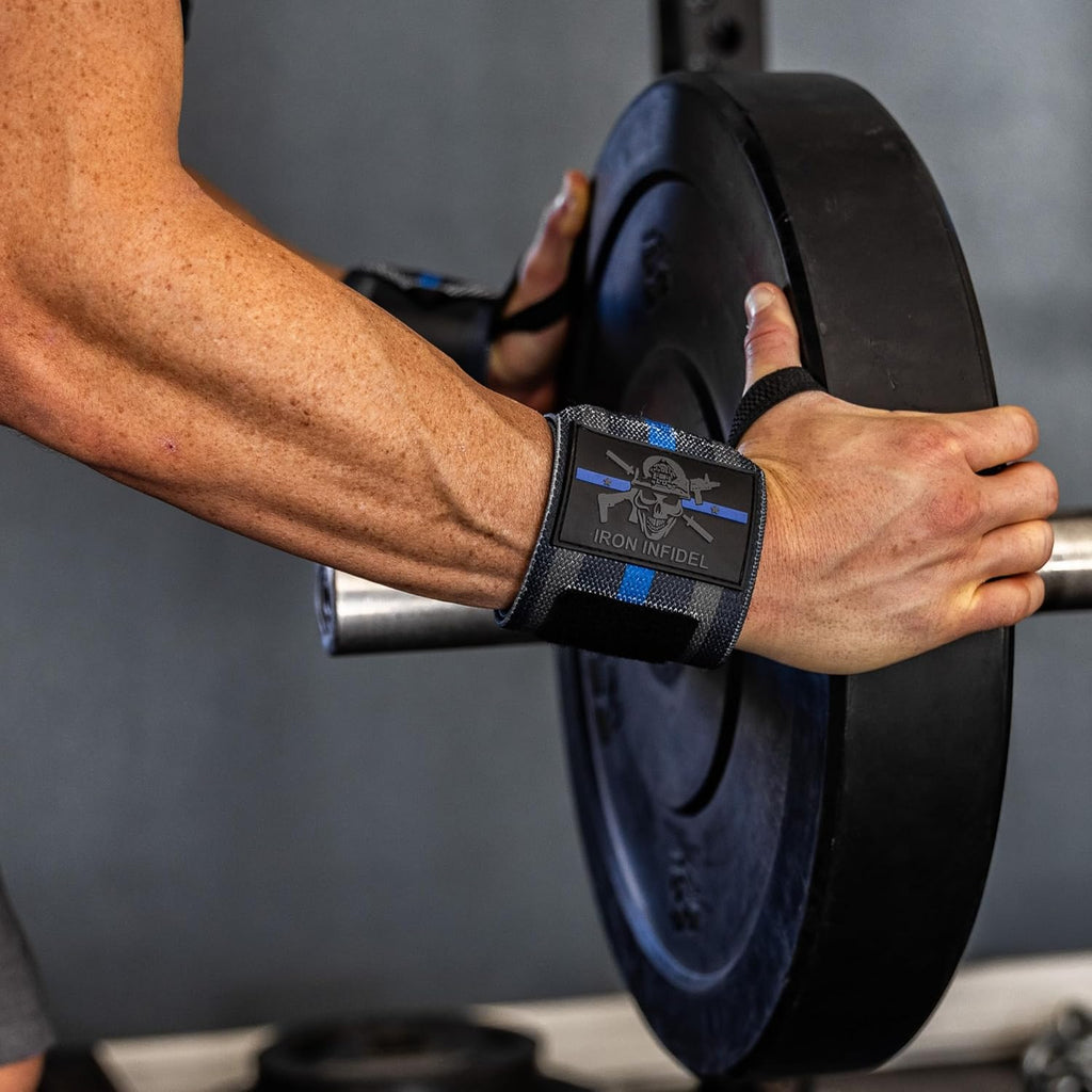 Wrist Wraps for Weightlifting - 18" Heavy Duty Support for Working Out, Gym Accessories for Men 
