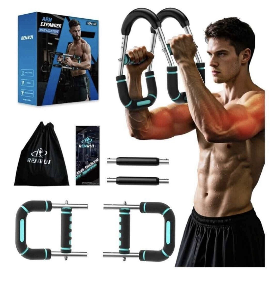 Twister Arm Trainer, Adjustable 5 Resistance Levels Chest & Arm Workout