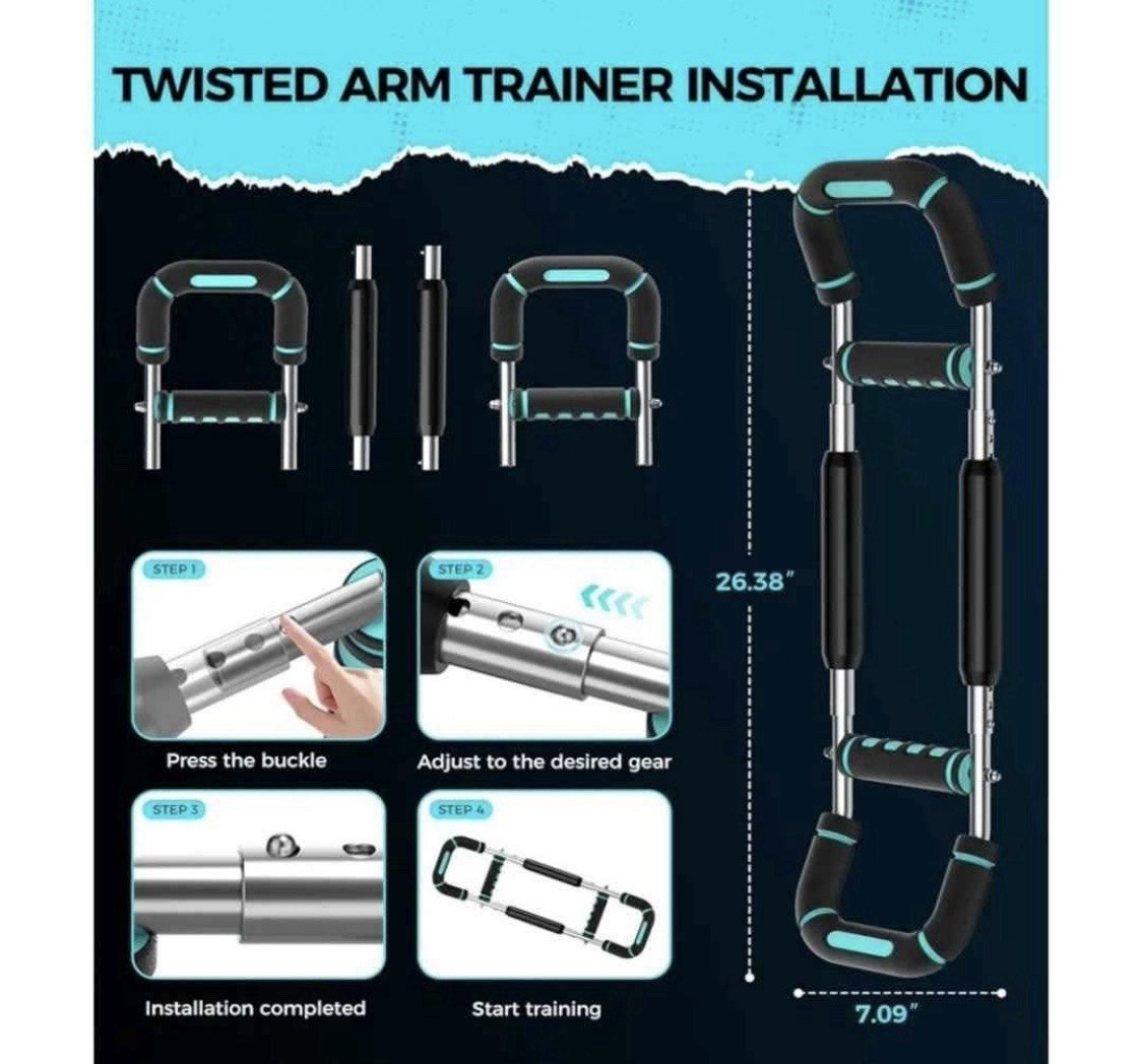 Twister Arm Trainer, Adjustable 5 Resistance Levels Chest & Arm Workout