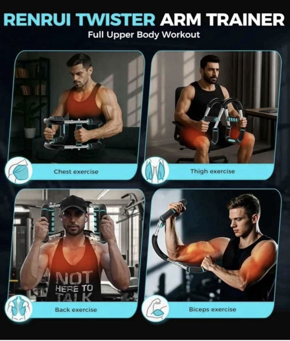 Twister Arm Trainer, Adjustable 5 Resistance Levels Chest & Arm Workout